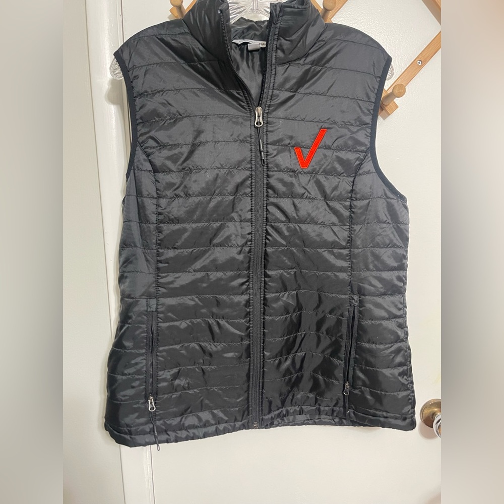 Ladies Checkmark Puffer Vest.